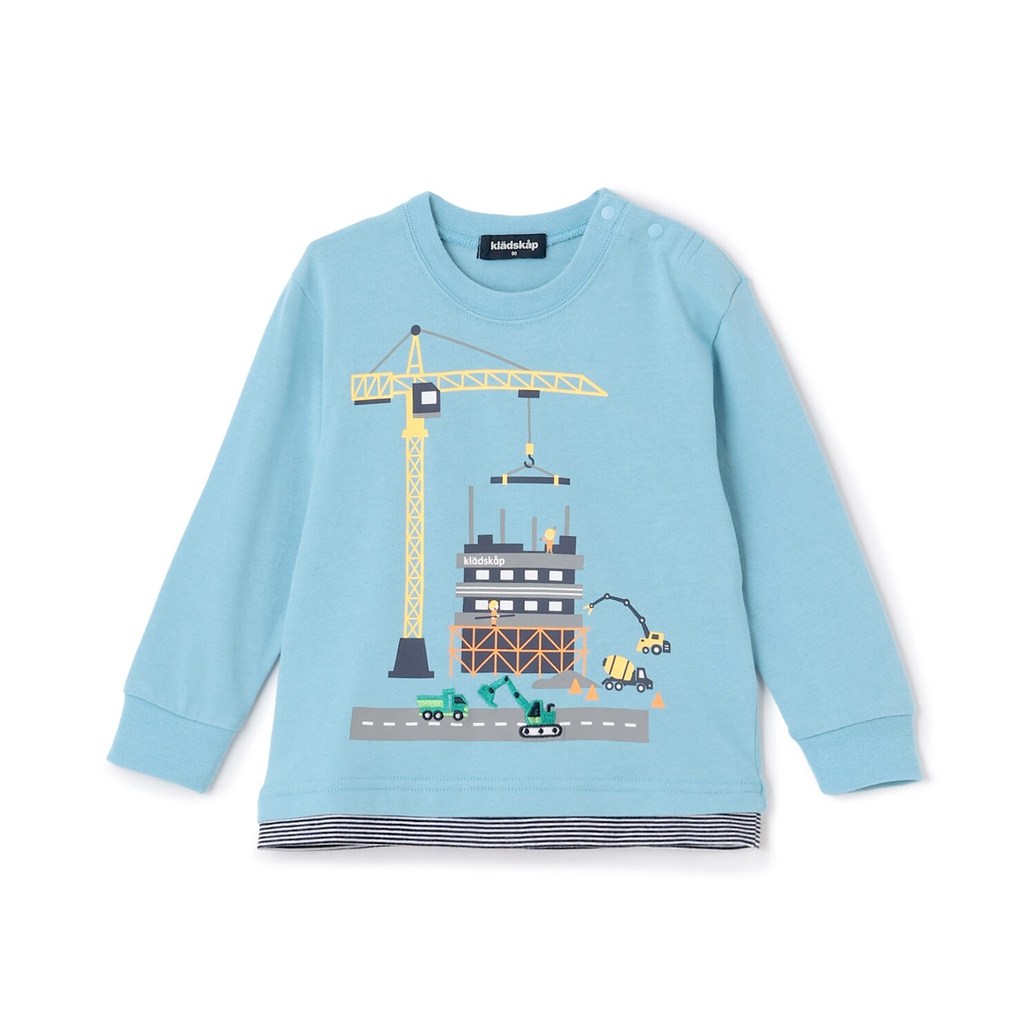 働く車工事中長袖Tシャツ