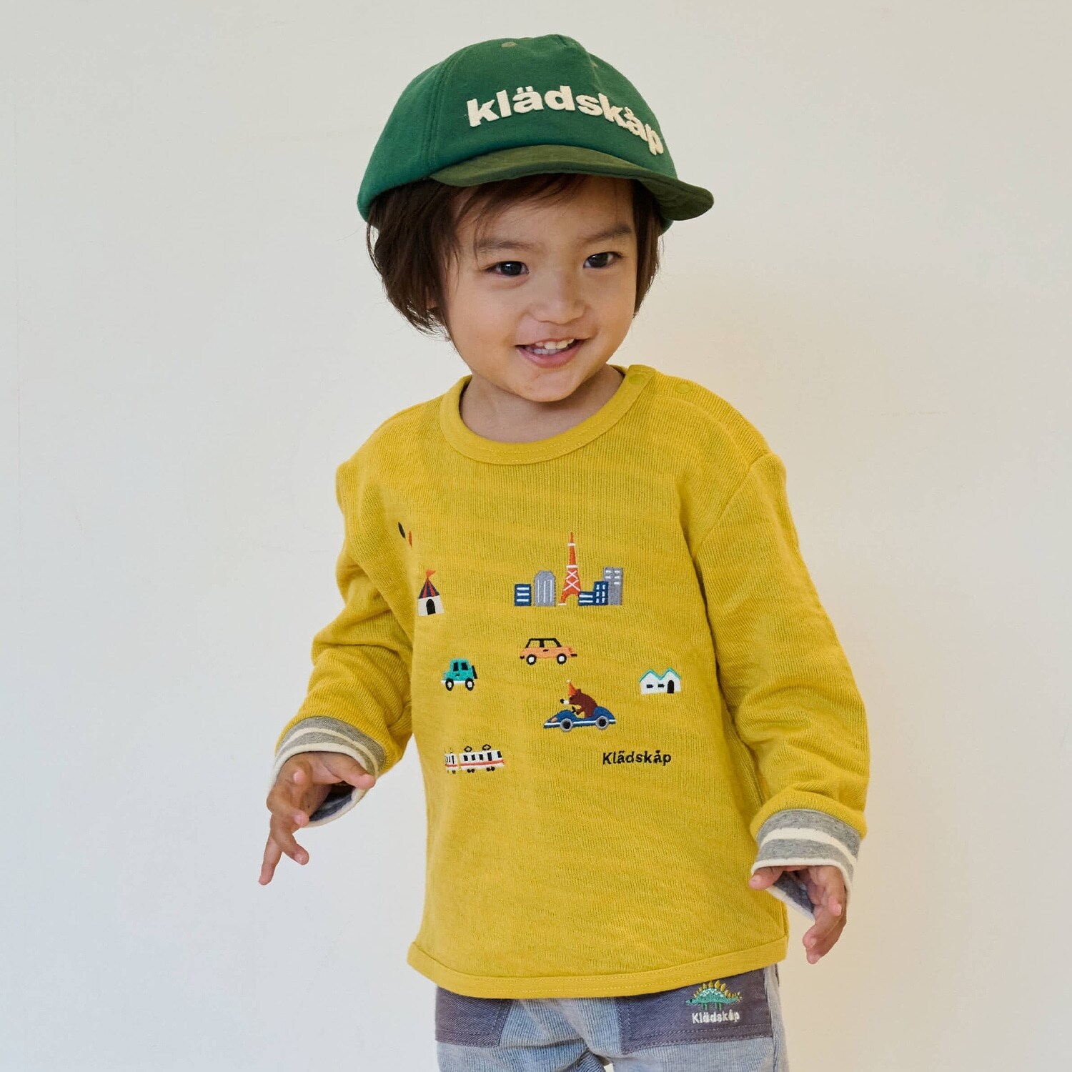 乗り物/アニマル接結長袖Tシャツ