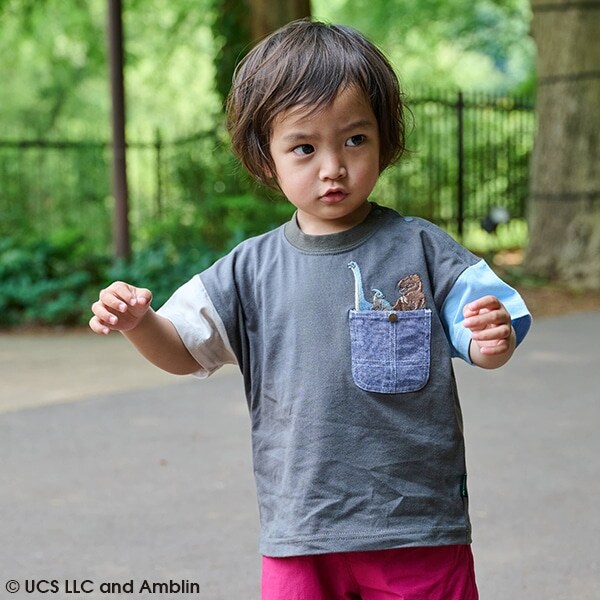 【JURASSIC】恐竜クレイジーカラー半袖Tシャツ