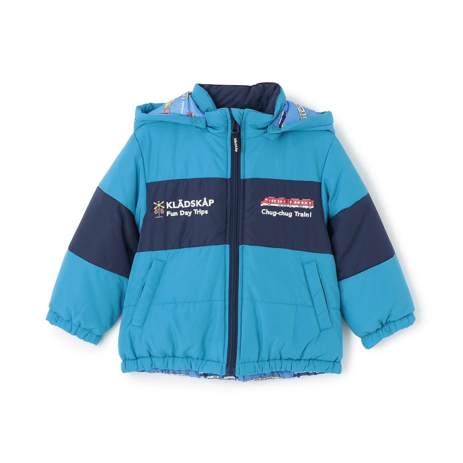 電車リバーシブル中わたブルゾン