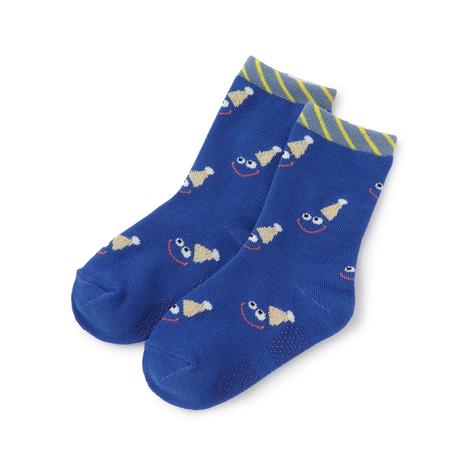 顔柄クルーソックス