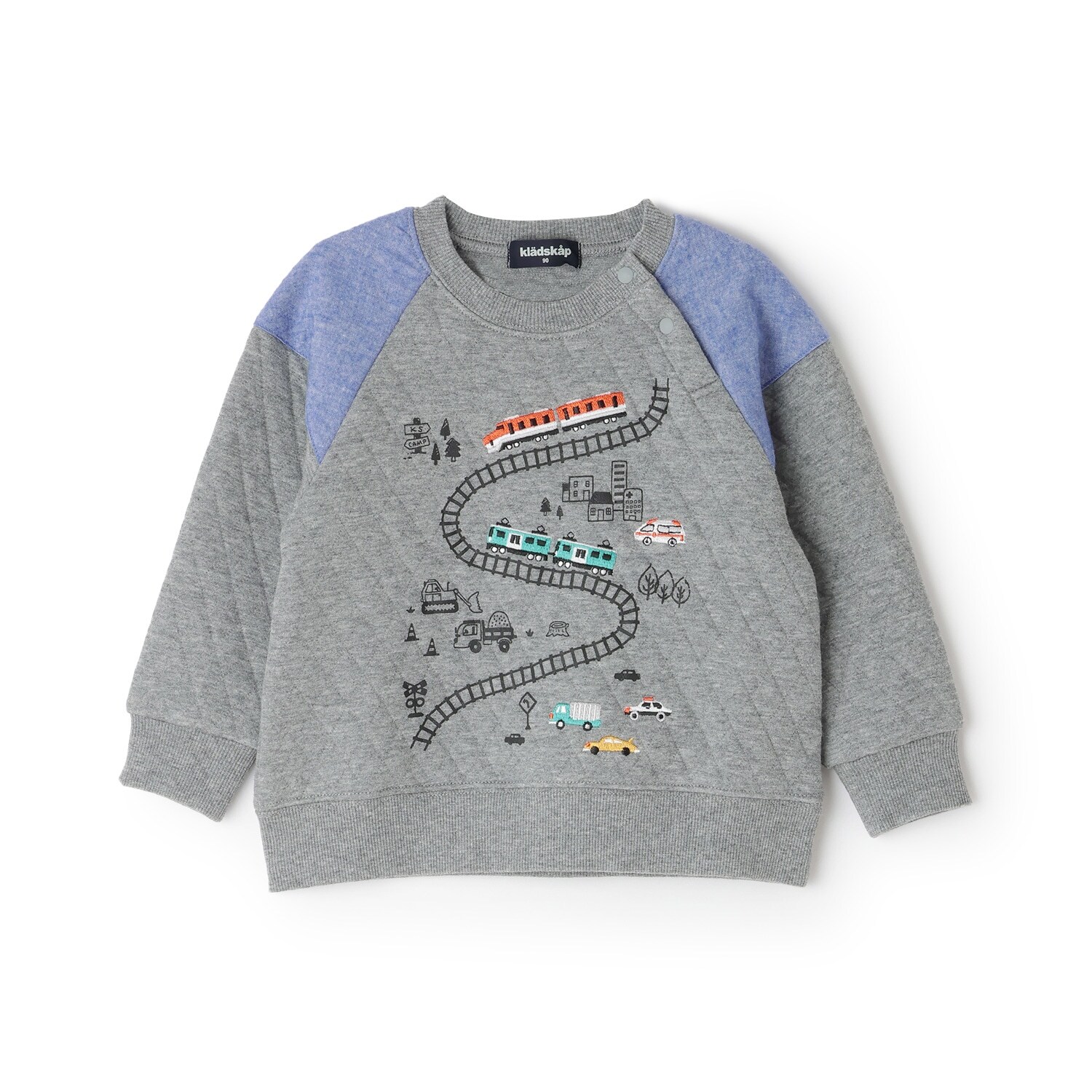 電車キルトトレーナー