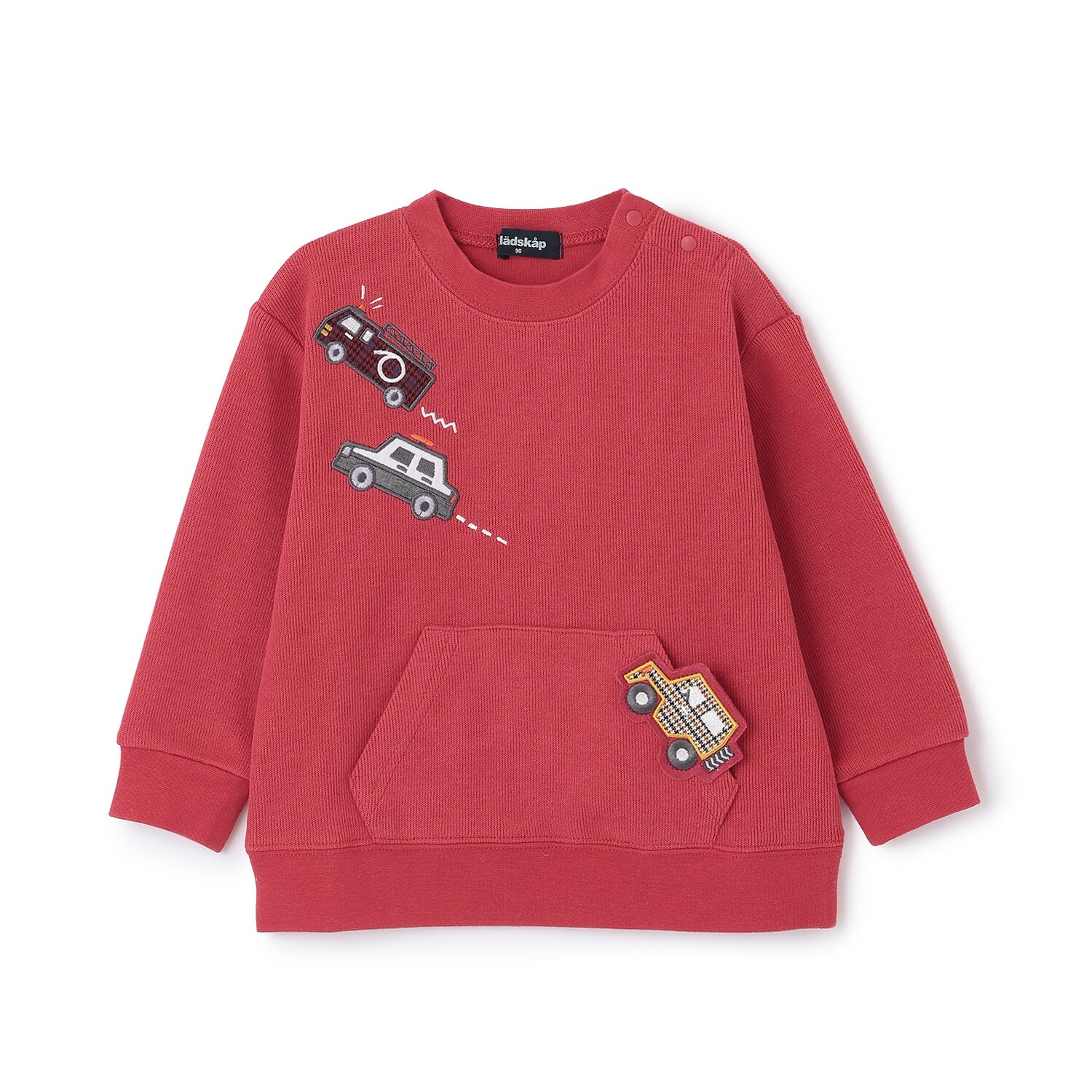 働く車アップリケトレーナー