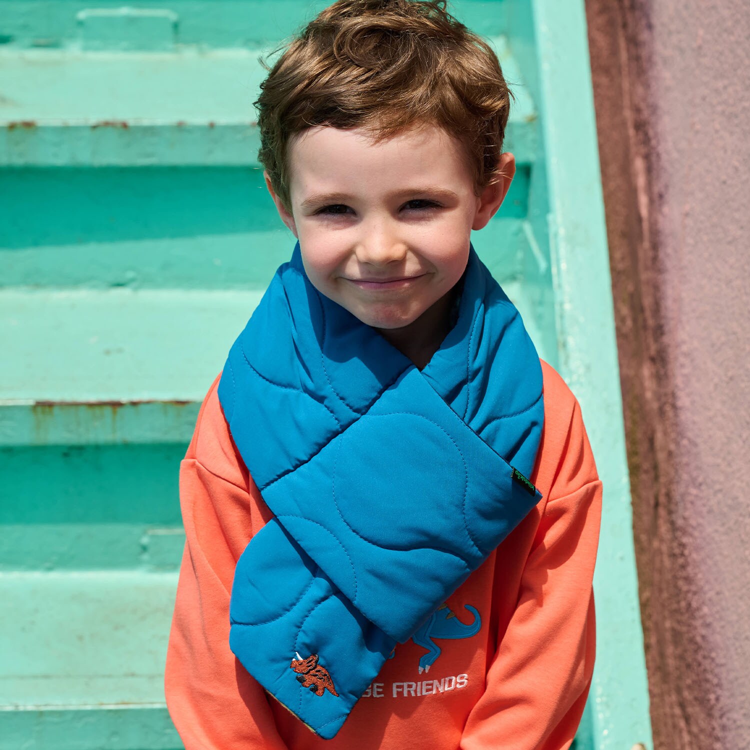 恐竜リバーシブルマフラー