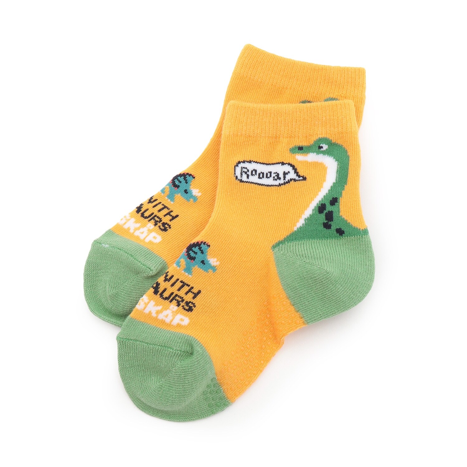 かかと恐竜ショートソックス