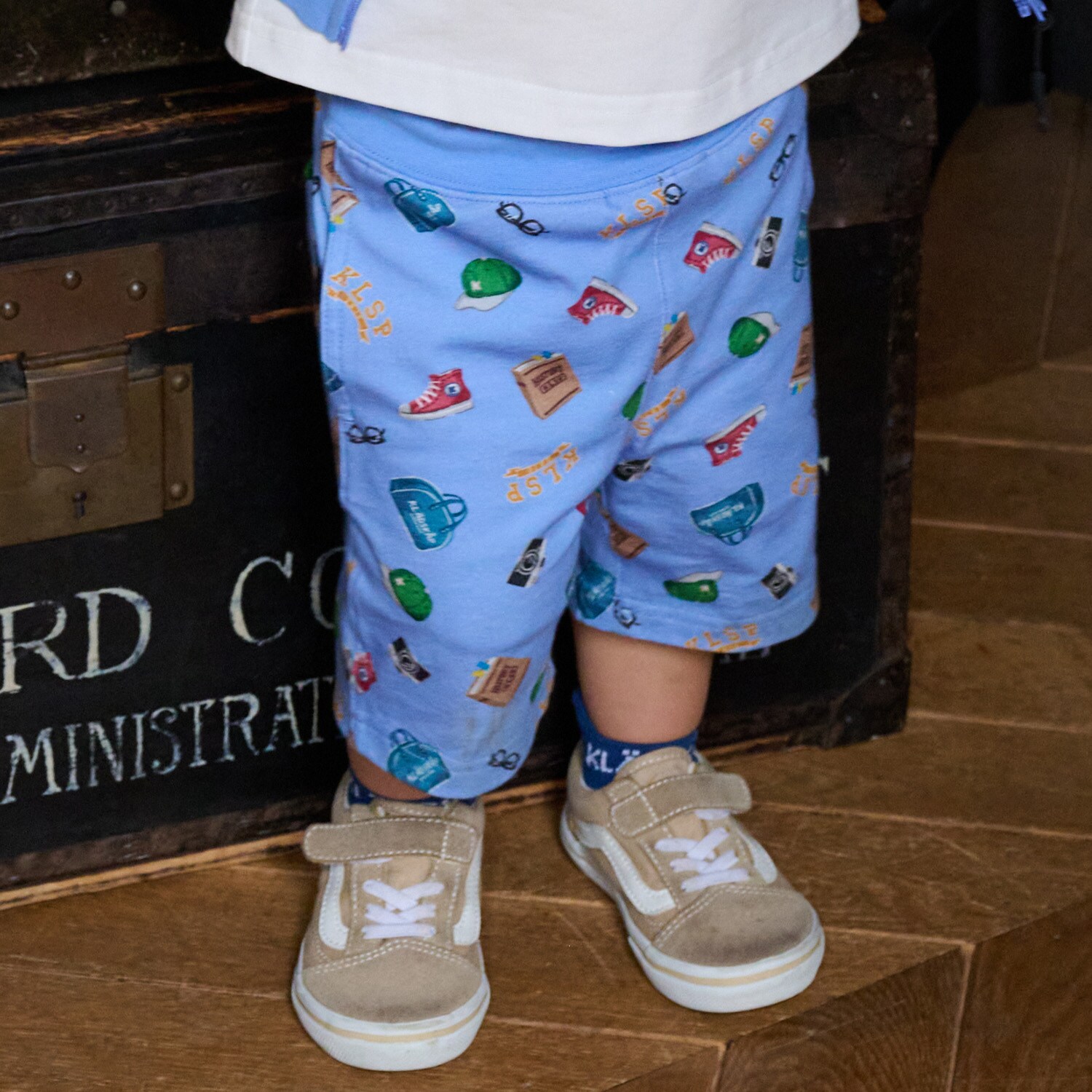 総柄5分丈パンツ