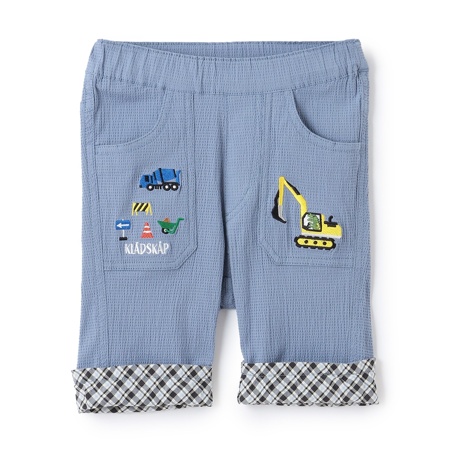 重機裾折り返し6分丈パンツ