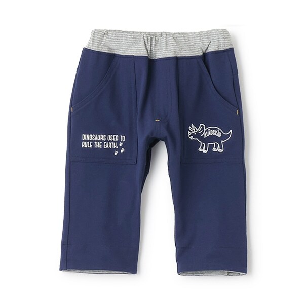 【人気商品再入荷】【直営店で取り扱い無し】恐竜裾折り返し6分丈カットパンツ