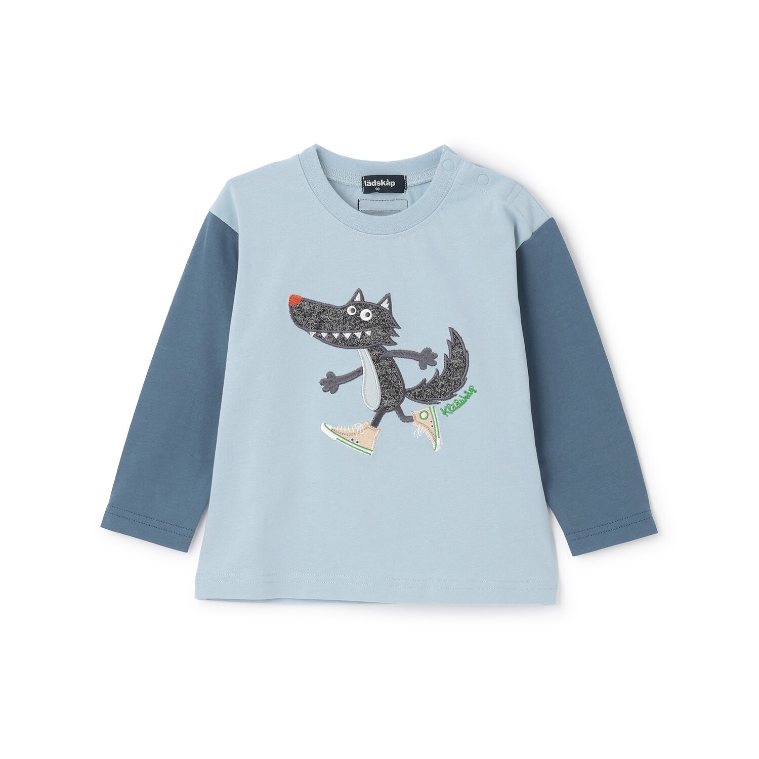 スニーカーオオカミ長袖Tシャツ