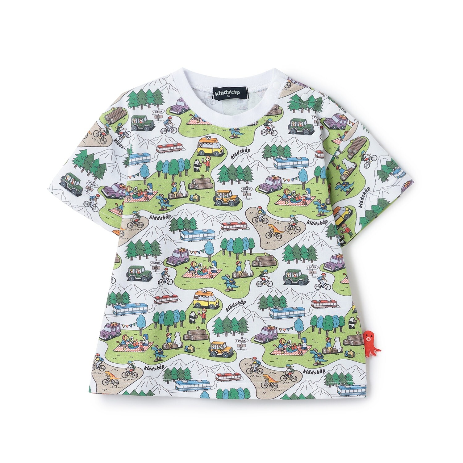 ピクニック総柄半袖Tシャツ