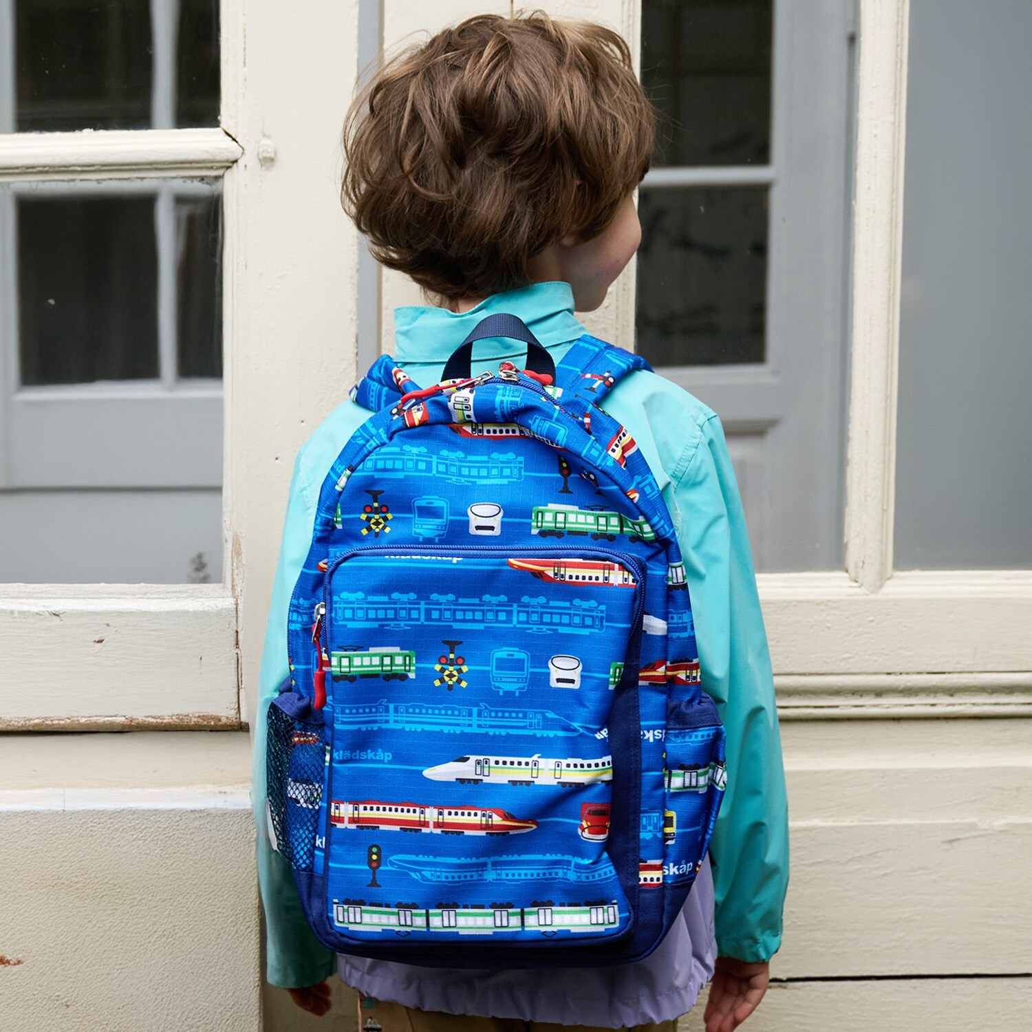 電車総柄リュック