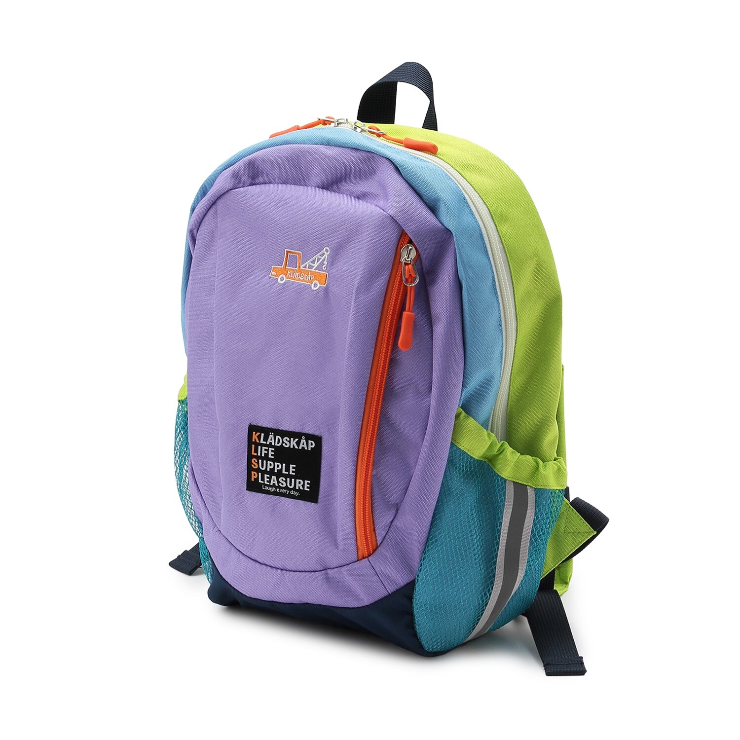 働く車ワンポイントマルチ配色リュック