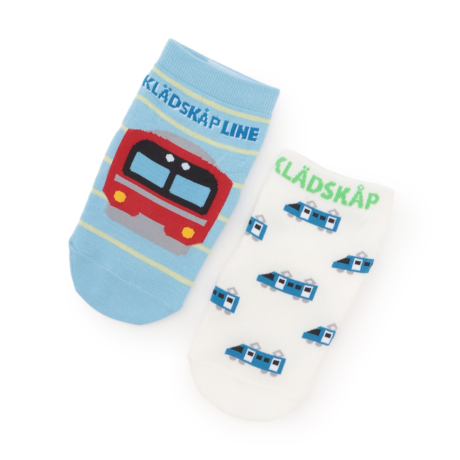 2足セット電車ショートソックス