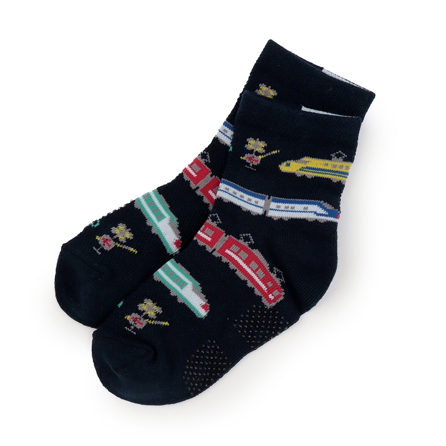 電車柄ショートソックス