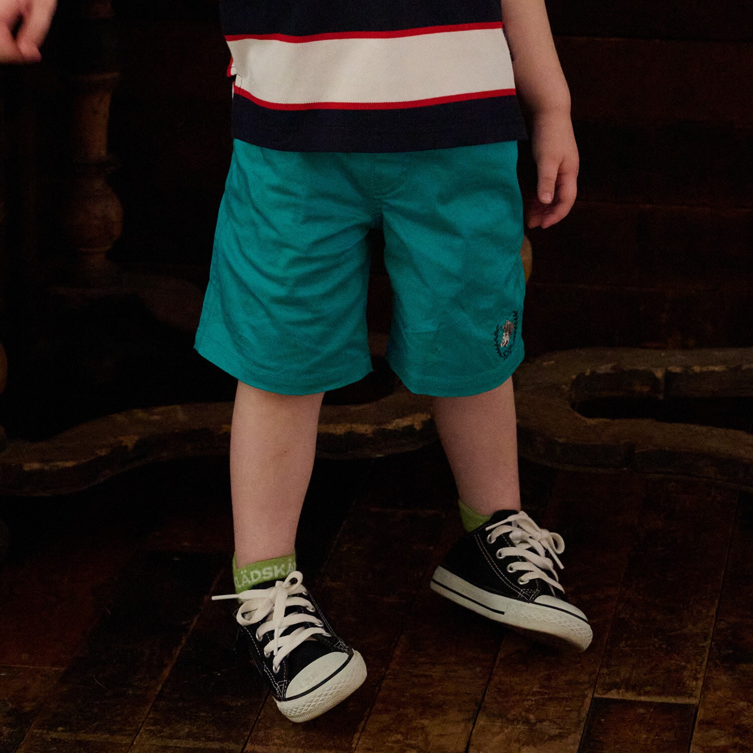 オオカミワンポイント5分丈パンツ