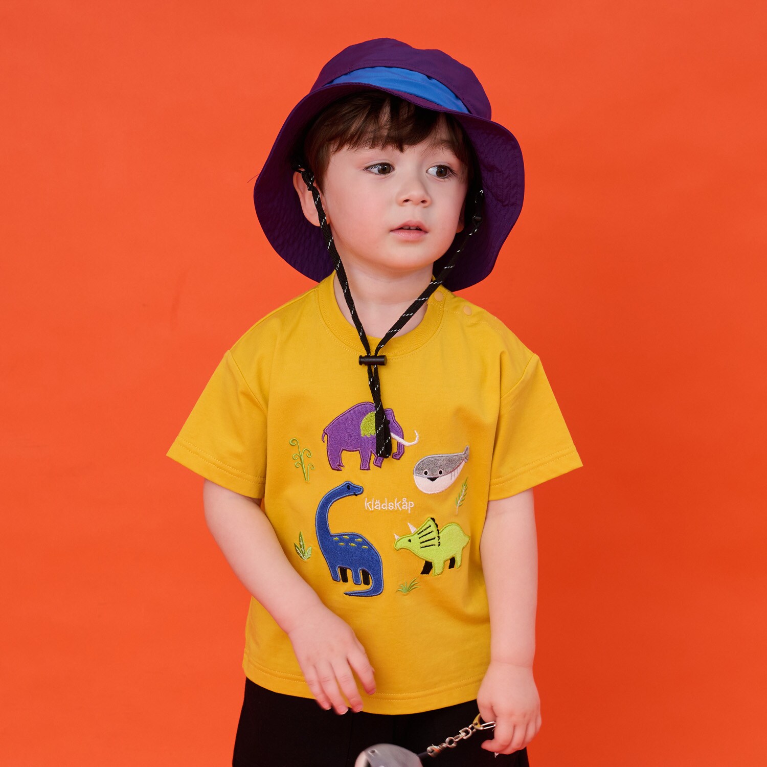 太古のいきものアップリケ半袖Tシャツ