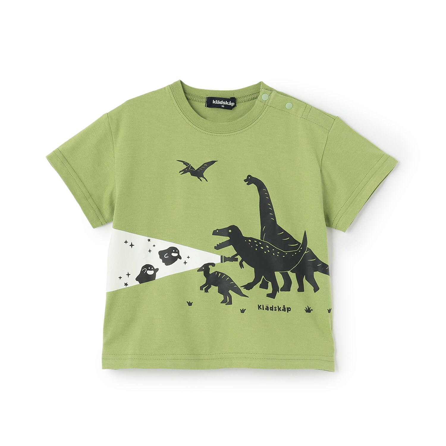 蓄光恐竜シルエット半袖Tシャツ