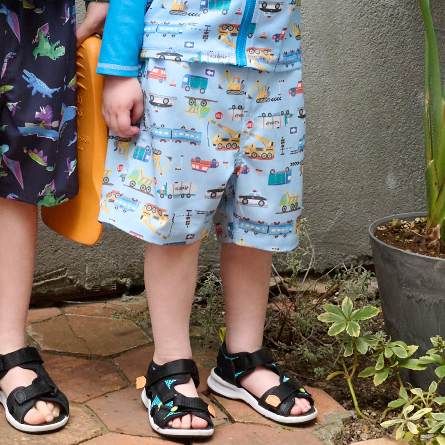 乗り物柄スイムパンツ