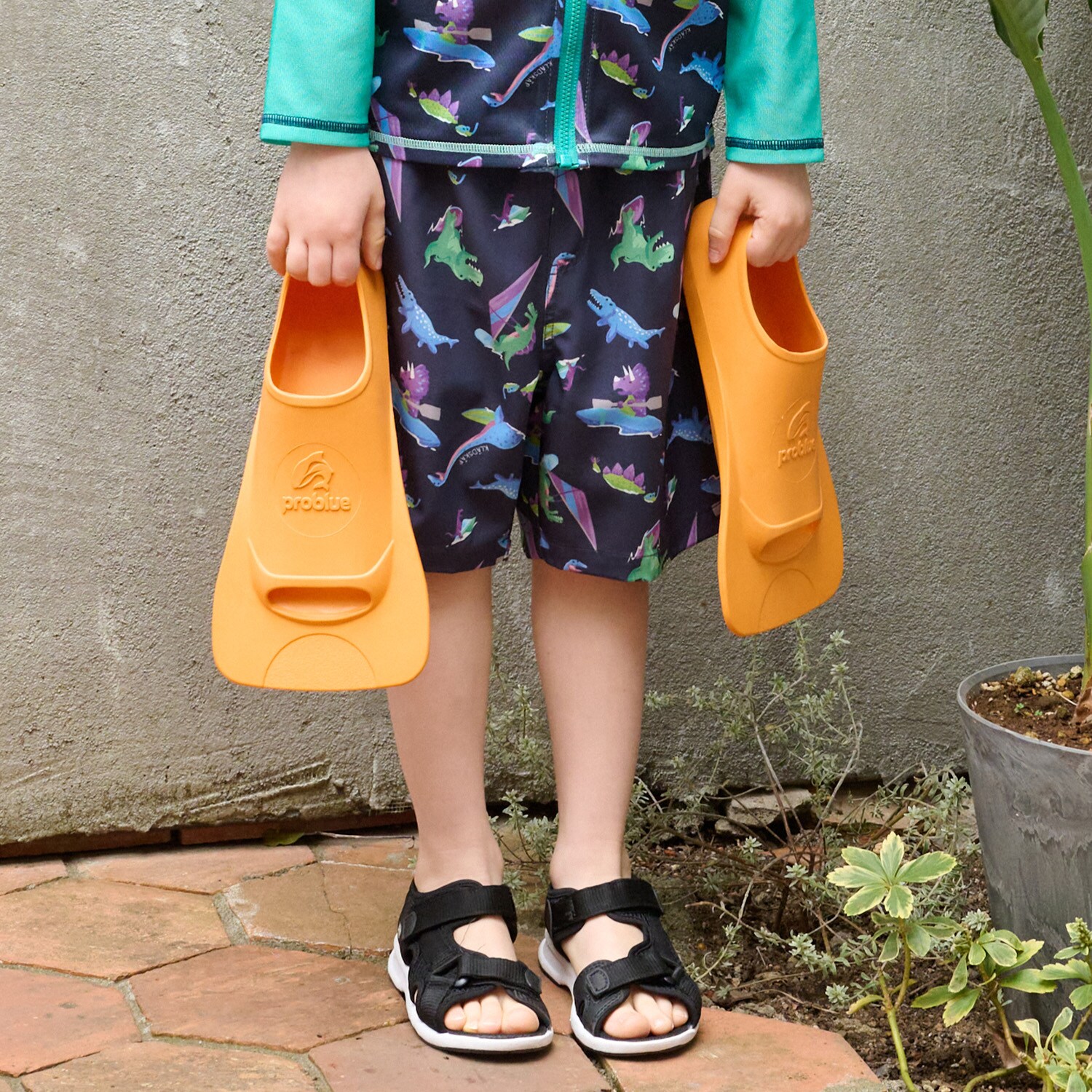 恐竜柄スイムパンツ