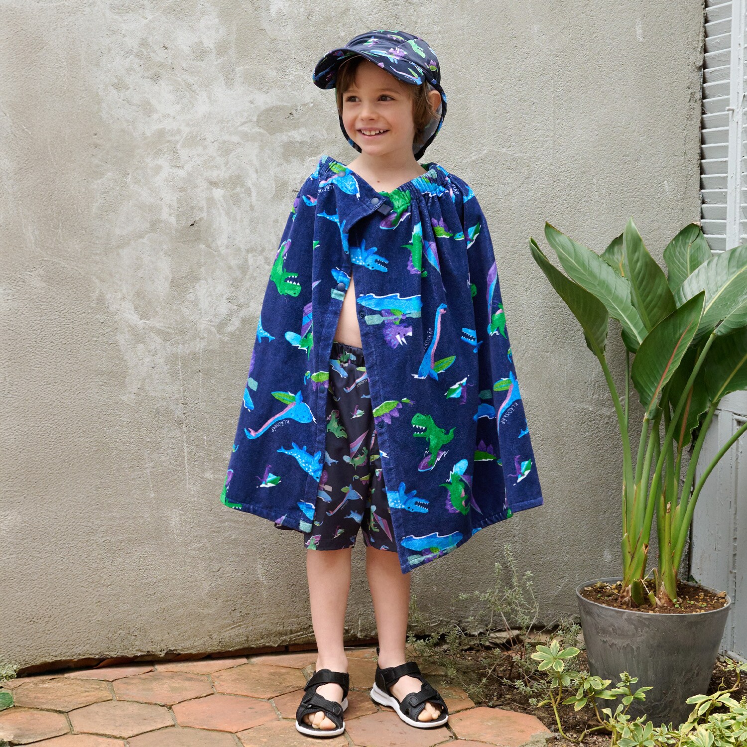 総柄お着替えタオル