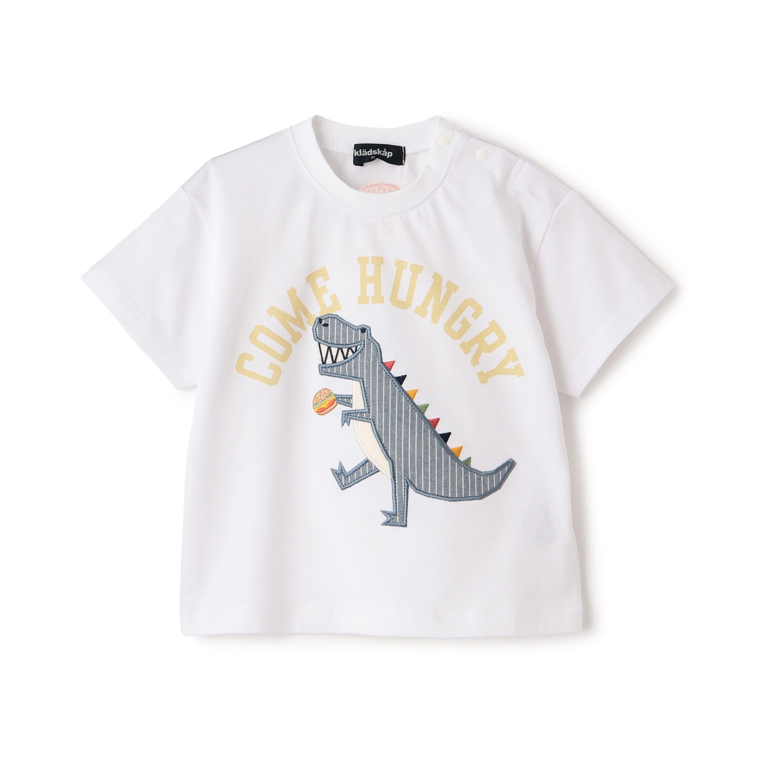 【人気商品再入荷】【直営店で取り扱い無し】恐竜アップリケ半袖Tシャツ