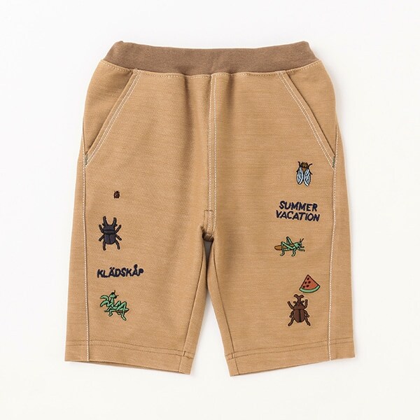 【人気商品再入荷】【直営店で取り扱い無し】昆虫刺しゅういっぱい6分丈パンツ