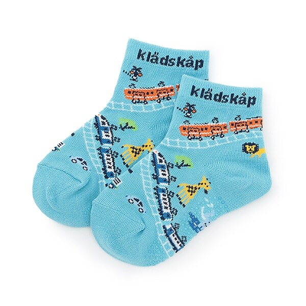 【人気商品再入荷】【直営店で取り扱い無し】電車とアニマル ショートソックス