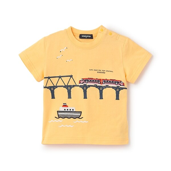 【人気商品再入荷】【直営店で取り扱い無し】電車と鉄橋半袖Tシャツ