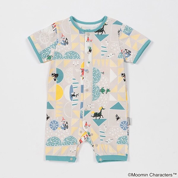 【MOOMIN】総柄ロンパース
