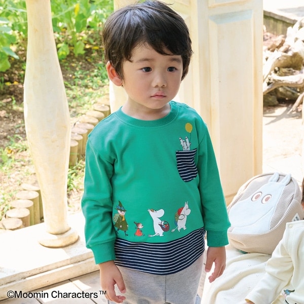 【MOOMIN】ムーミンピクニック長袖Tシャツ