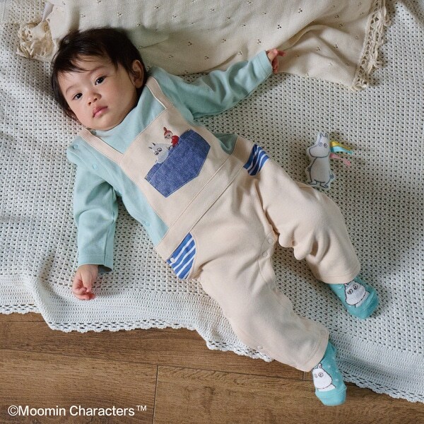 【MOOMIN】ムーミンサロペット風カバーオール