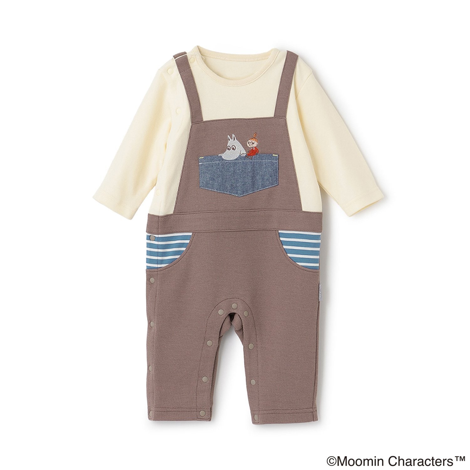 【MOOMIN】ムーミンサロペット風カバーオール