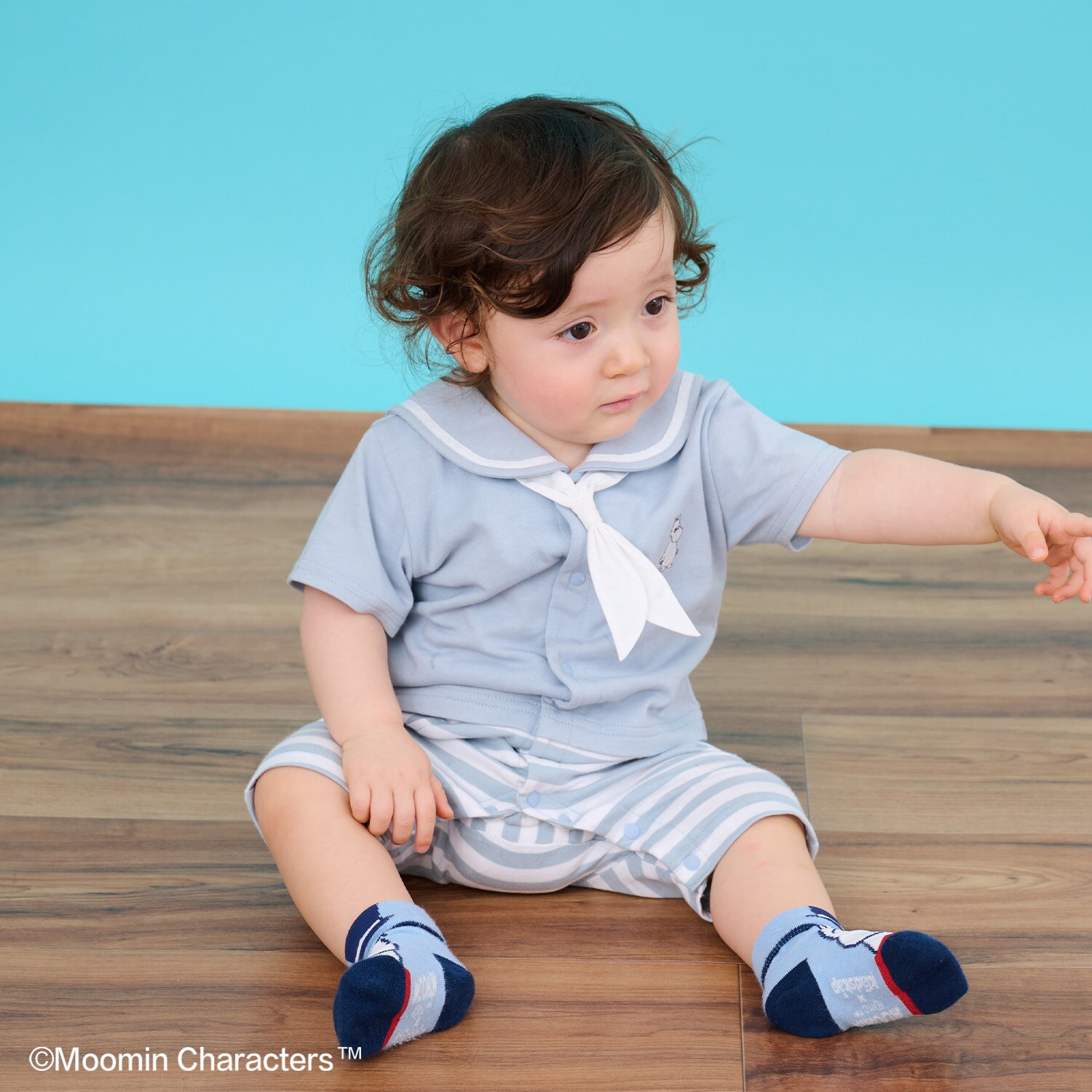 【MOOMIN】セーラーカラーカバーオール