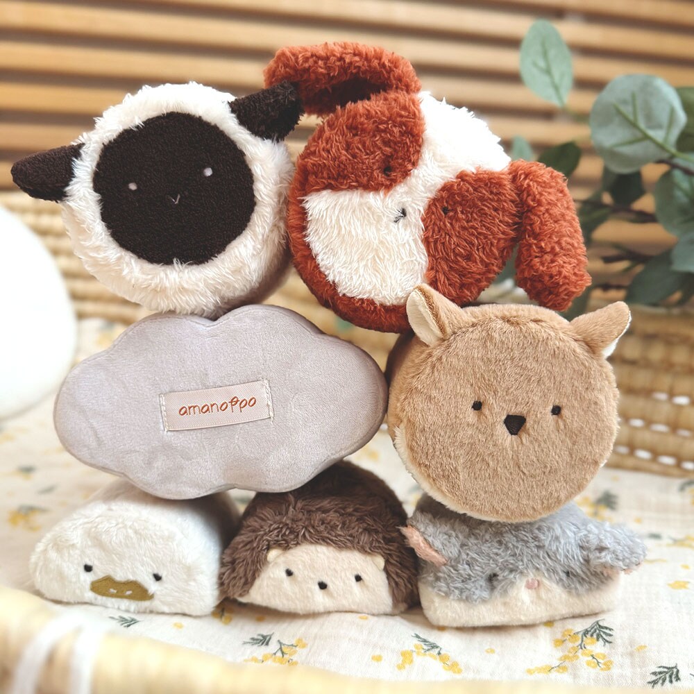 【amanoppo】もちふわブロックふわふわ＋森の新しいおともだち