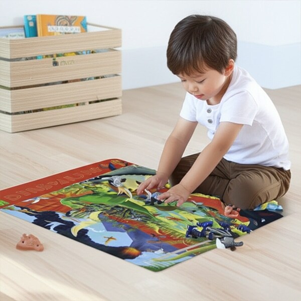 【湘南インターナショナル】両面プレイスマット(ダイナソー)