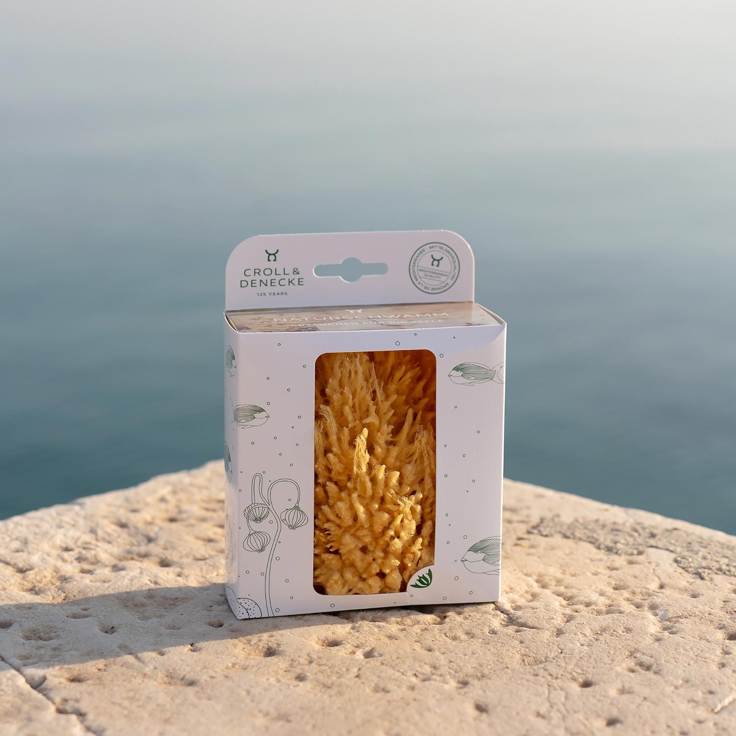 【CROLL&DENECKE】クロール&デネッケ 天然海綿 ナチュラルバススポンジ L