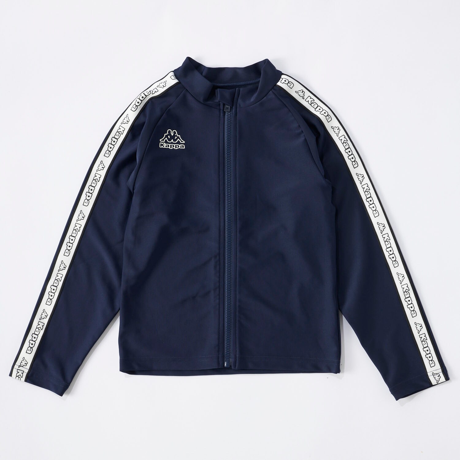 【Kappa】長袖ロゴテープラッシュガード