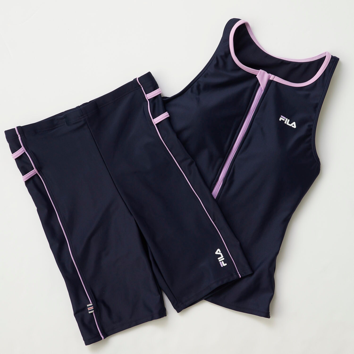 【SWIM】【FILA】ワンポイントZIPタンクトップセパレートスクール水着