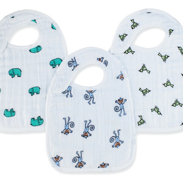 【aden + anais】スナップビブ/ジャングルジャム/3枚