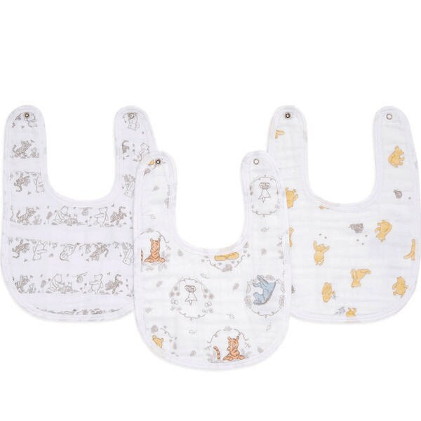 【aden + anais】スナップビブ/くまのプーさん/ウィニー+フレンズ/3枚