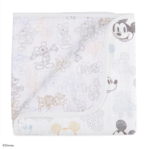 【aden + anais】ブランケット/ミッキー+ミニー/ミニ
