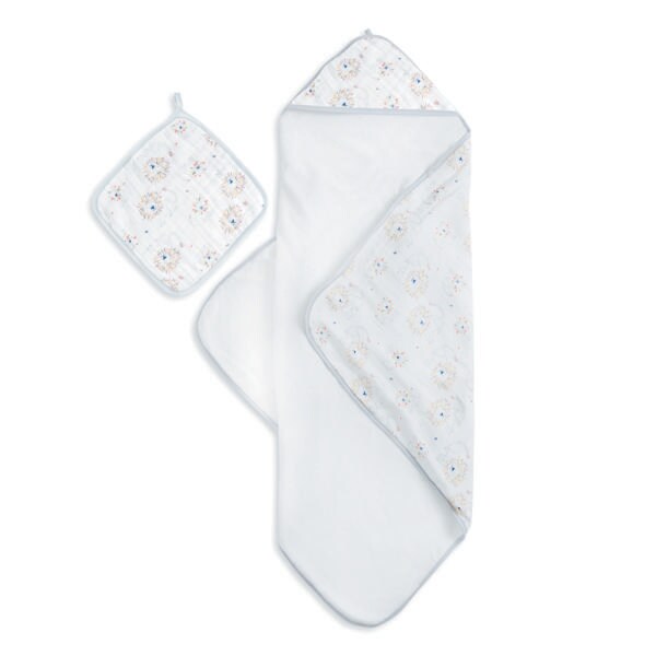 【aden + anais】フード付きタオル&ウォッシュクロスセット/リーダーオブザパック