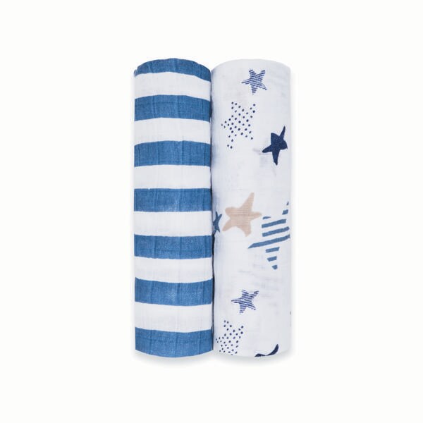 【aden + anais】スワドル/ロックスター/2枚