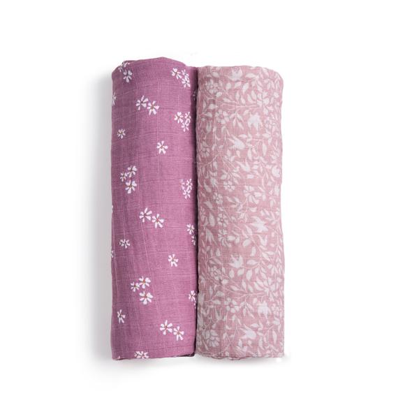 【aden + anais】スワドル/ヘリテージフローラル/オーガニック/2枚