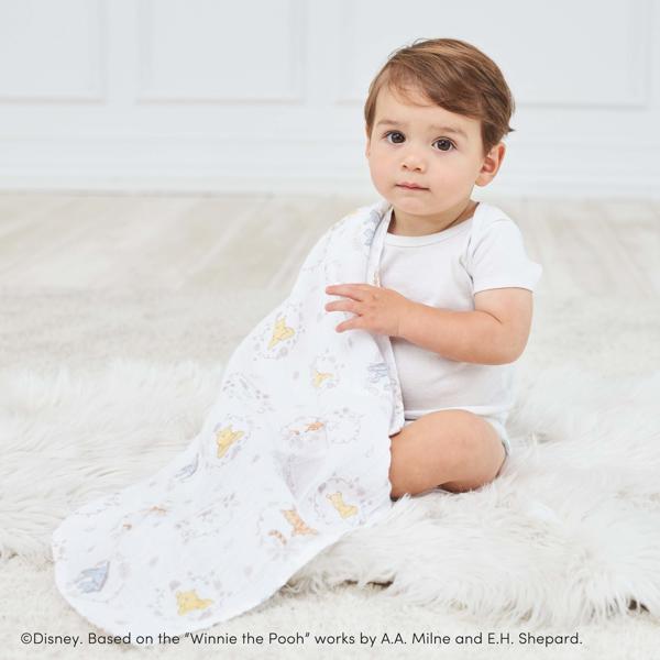 【aden + anais】スワドル/くまのプーさん/ウィニー+フレンズ/2枚