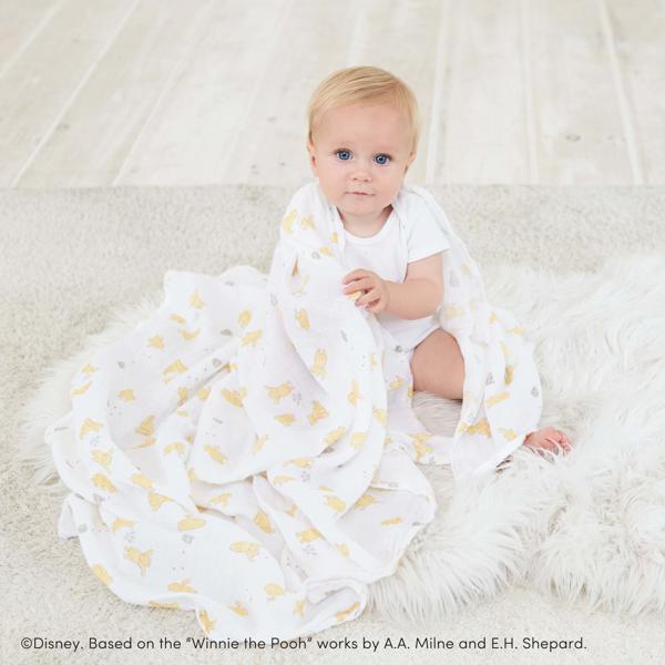 【aden + anais】スワドル/くまのプーさん/ウィニー+フレンズ/4枚