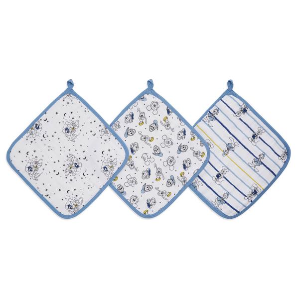 【aden + anais】ウォッシュクロス/ミッキースターゲイザー/3枚