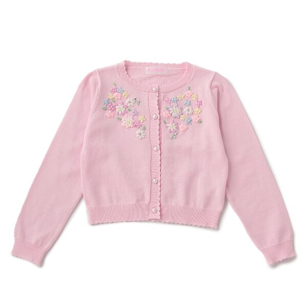 花刺しゅうカーディガン