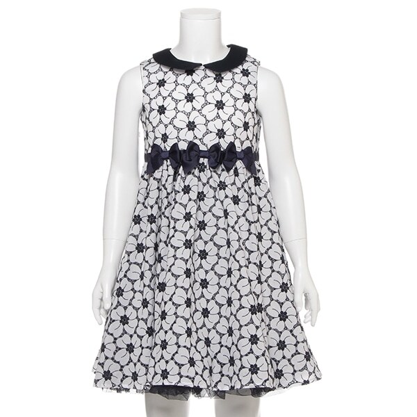 花刺しゅう衿つきワンピース