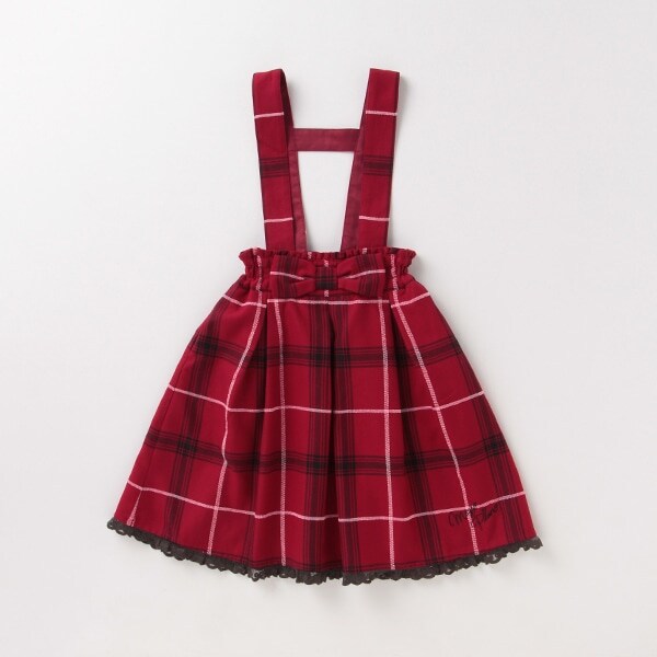 裾レースつきジャンパースカート